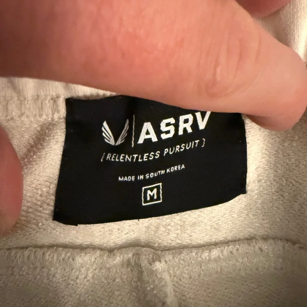 ASRV Tech-Terry Oversized Sweatpants Cream Beige Men's Size Medium DSG 0655